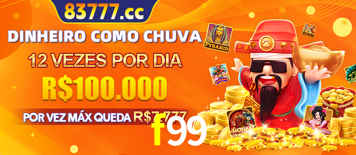 Banner do programa de recompensas Recomende para amigos do f99, detalhando os bônus por convidar amigos, com prêmios que chegam a R$288.888.
